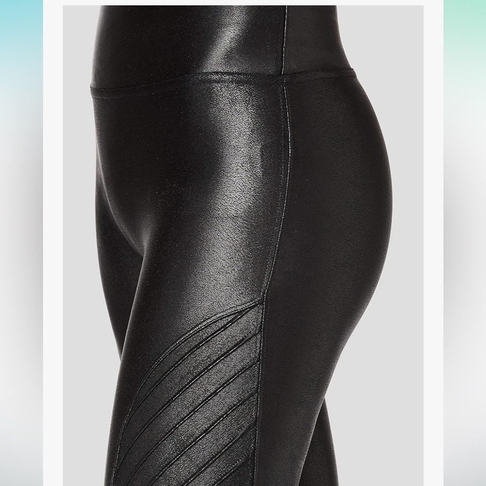 SPANX Iconic Faux Leather Moto Leggings